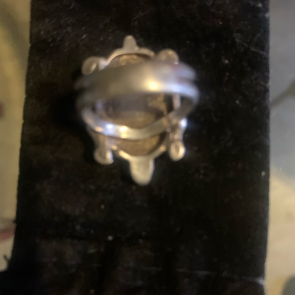 Navijo Sterling Turtle Ring Vtg - Picture 4 of 4